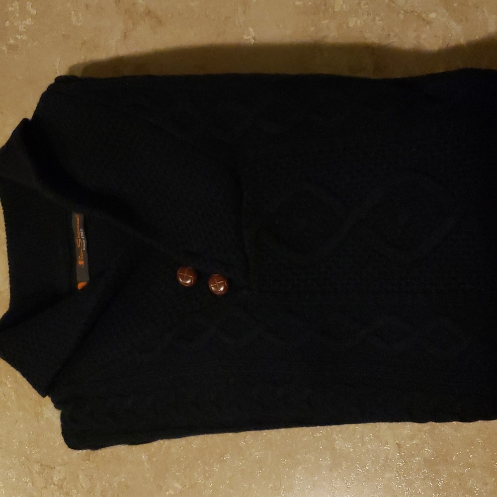 Ben‎ Sherman Men's 100% Wool Cable Knit Sweater